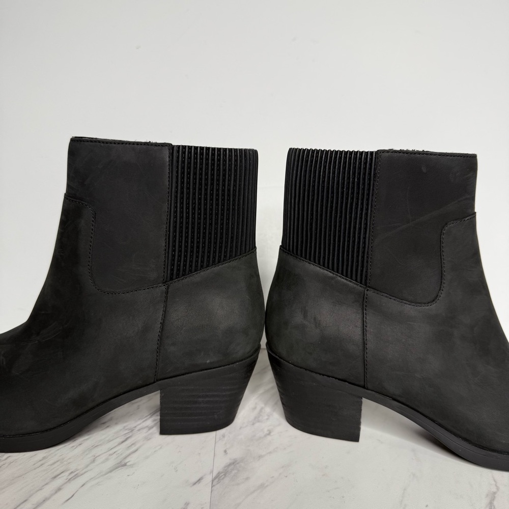Vionic Shantelle Black Nubuck Bootie 7 - Picture 8 of 15